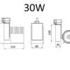 LED siinivalgusti B-SEERIA 30W, 3500K, 40°, 3F, hall - Image 11