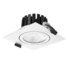 LED Süvisvalgusti suunatav ruut CL104 seeria, 8W, 4000K, 60°, IP65, Triac DIM, valge