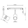MAGNET LED siinivalgusti OSAKA 7W, 4000K, Ø45x145mm, must - Image 6