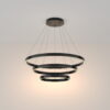 LED rippvalgusti RIM 115W kolme rõngaga, Ø800mm, 3000K, 120°, must - Image 3
