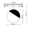 MAGNET LED siinivalgusti TOBA 10W, 3000K, must - Image 3