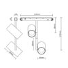 MAGNET LED siinivalgusti MAINZ-DUO 2x8W, 2700K, 36°, DALI DIM, Ø40x95mm, must - Image 5