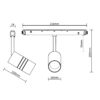 MAGNET LED siinivalgusti OSAKA 20W, 2700K, DALI DIM, Ø60x203mm, must - Image 6