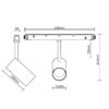MAGNET LED siinivalgusti YOKOHAMA 20W, 3000K, DALI DIM, Ø75x211mm, valge - Image 8