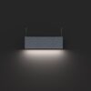LED akustiline ripplineaarvalgusti DB160A 36W, CCT 3000K & 4000K, UGR<19, 1292x64x400mm, hall/must - Image 2