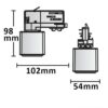 3F siini adapter pistikupesaga, valge - Image 3