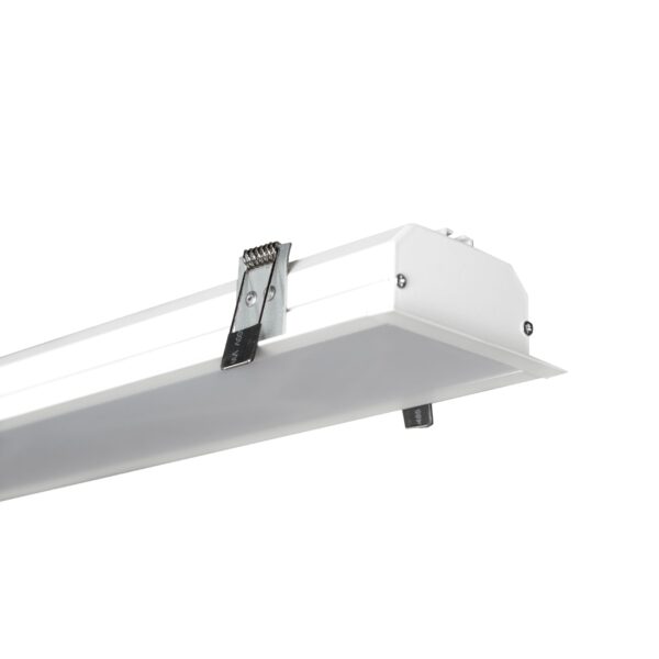 LED Süvislineaarvalgusti XA-MILO, 20W, 3000K, 2400lm, 120°, 90cm, valge