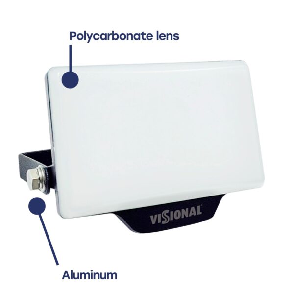 LED Prožektor VISIONAL PREMIUM 10W, 4000K, 1100lm, 120°, IP65, 101x72x28mm, must - Image 3