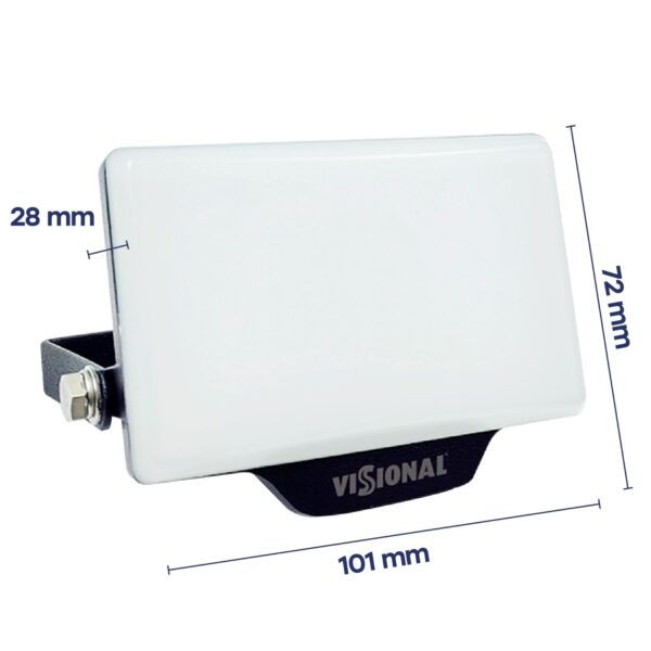 LED Prožektor VISIONAL PREMIUM 10W, 4000K, 1100lm, 120°, IP65, 101x72x28mm, must - Image 4