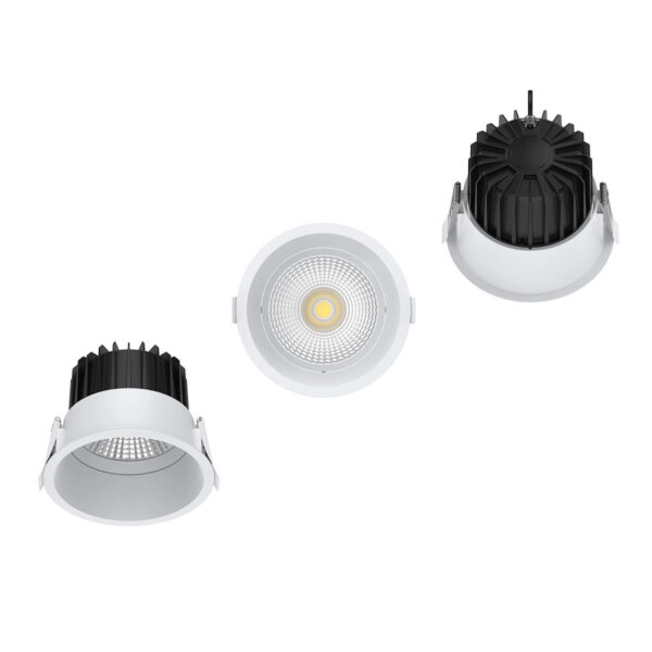 LED Süvisvalgusti DL440 seeria, 18W, 60°, 4000K, UGR<16, IP44 (ees), Triac DIM, Ø190x149mm, cutout 170-180mm, valge - Image 3