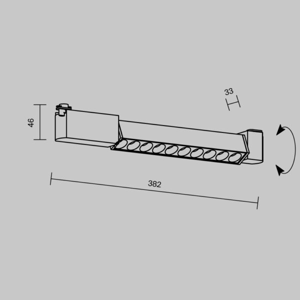 LED siinivalgusti POINTS 10W, 3000K, 620lm, 30°, 1F, must - Image 6