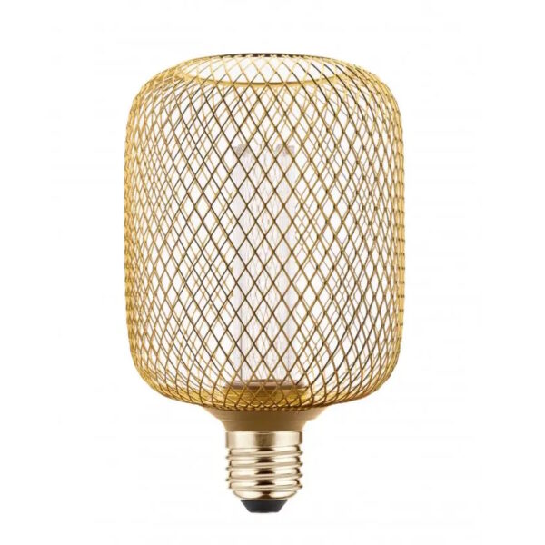 LED disainpirn GRID E27, 3,5W, 120lm, 1800K, 320°, DIM, kuld