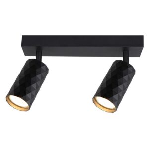 Lae- ja seinavalgusti suunatav GLAMOUR, GU10x2, 2-ne spot, must