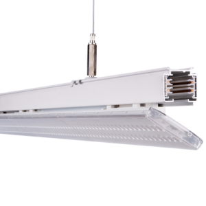 LED siinivalgusti T-line lineaar pööratav, 1200mm, 35/40/45/50W, 160lm/W, 3000K, 3F, valge