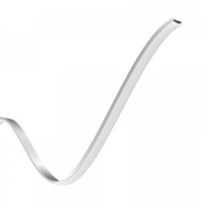 Alumiiniumprofiil VISIONAL 3m, pinnapealne 18x6mm, horisontaalselt PAINUTATAV, hõbe, katte ja otsakorkidega