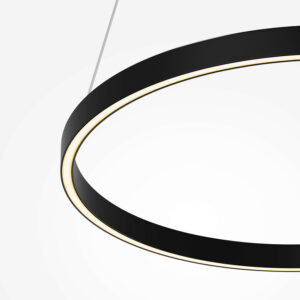 LED rippvalgusti RIM 36W, Ø600mm, 3000K, 120°, must
