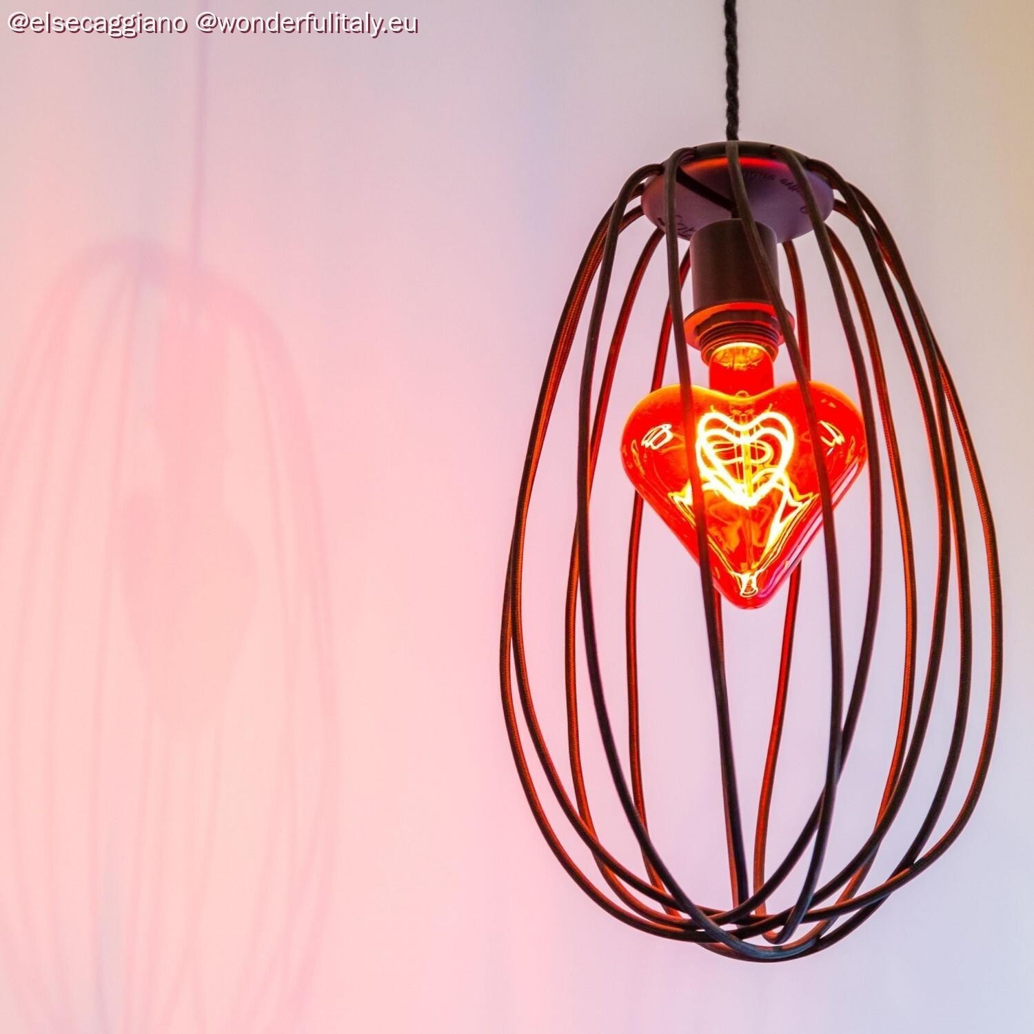 LED pirn E27 RED HEART, 5W, 2000K, Triac DIM - Image 5