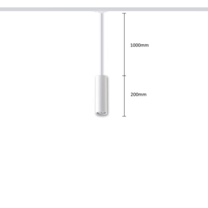 Rippsiinivalgusti HARTHA, GU10, Ø53x200mm, 1F, valge