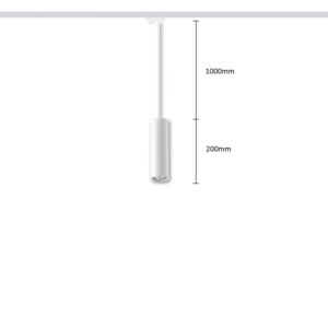 Rippsiinivalgusti HARTHA, GU10, Ø53x200mm, 3F, valge