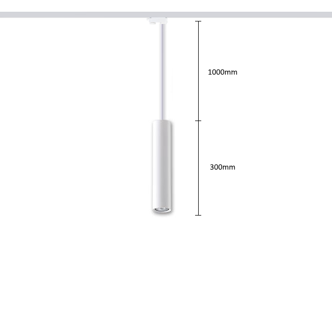 Rippsiinivalgusti HARTHA, GU10, Ø53x300mm, 3F, valge - Image 2