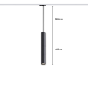 Rippsiinivalgusti HARTHA, GU10, Ø53x400mm, 1F, must