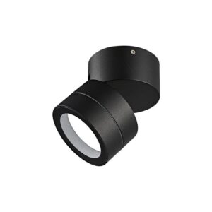 Lae- ja seinavalgusti PRIMA suunatav GX53, IP54, Ø90x105mm, must