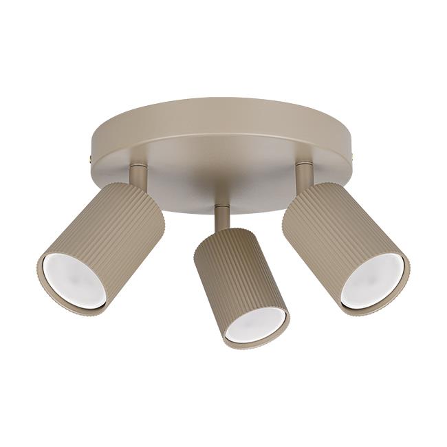 Laevalgusti LUCERNO ümar, GU10x3, beež - Image 3