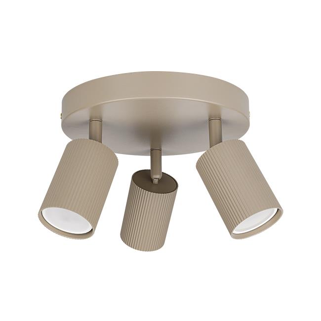 Laevalgusti LUCERNO ümar, GU10x3, beež - Image 2