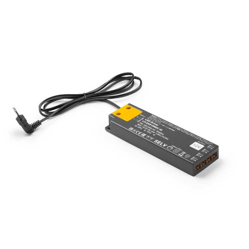 Toiteplokk EASY CLICK, 12V, 15W, mini AMP ühendusega