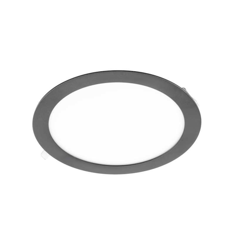 LED süvisvalgusti ORIS PLUS ümar 19W, 3000K, 1520lm, 120°, must