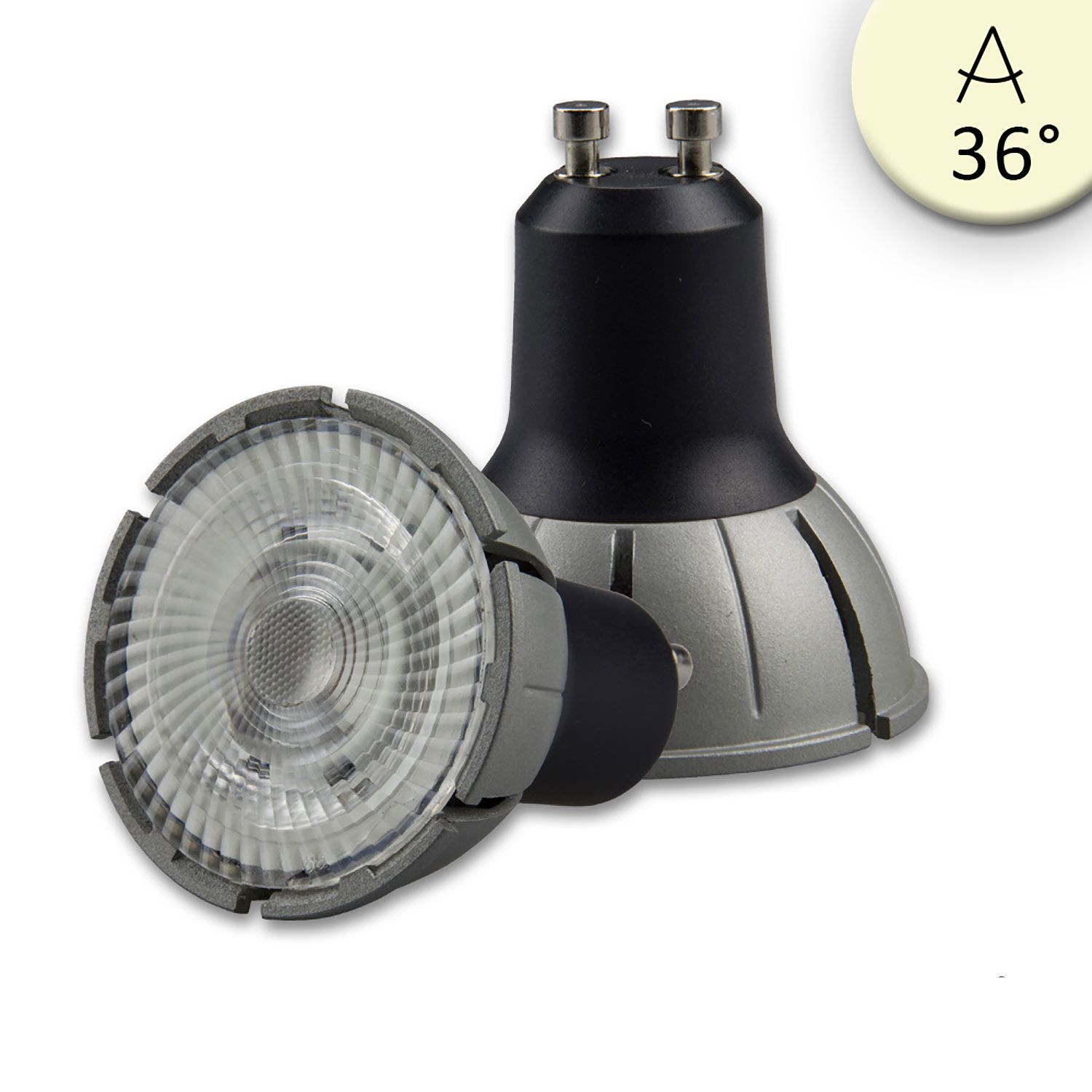LED pirn GU10, 7W, 580lm, 3000K, 36°, DIM, CRI 98