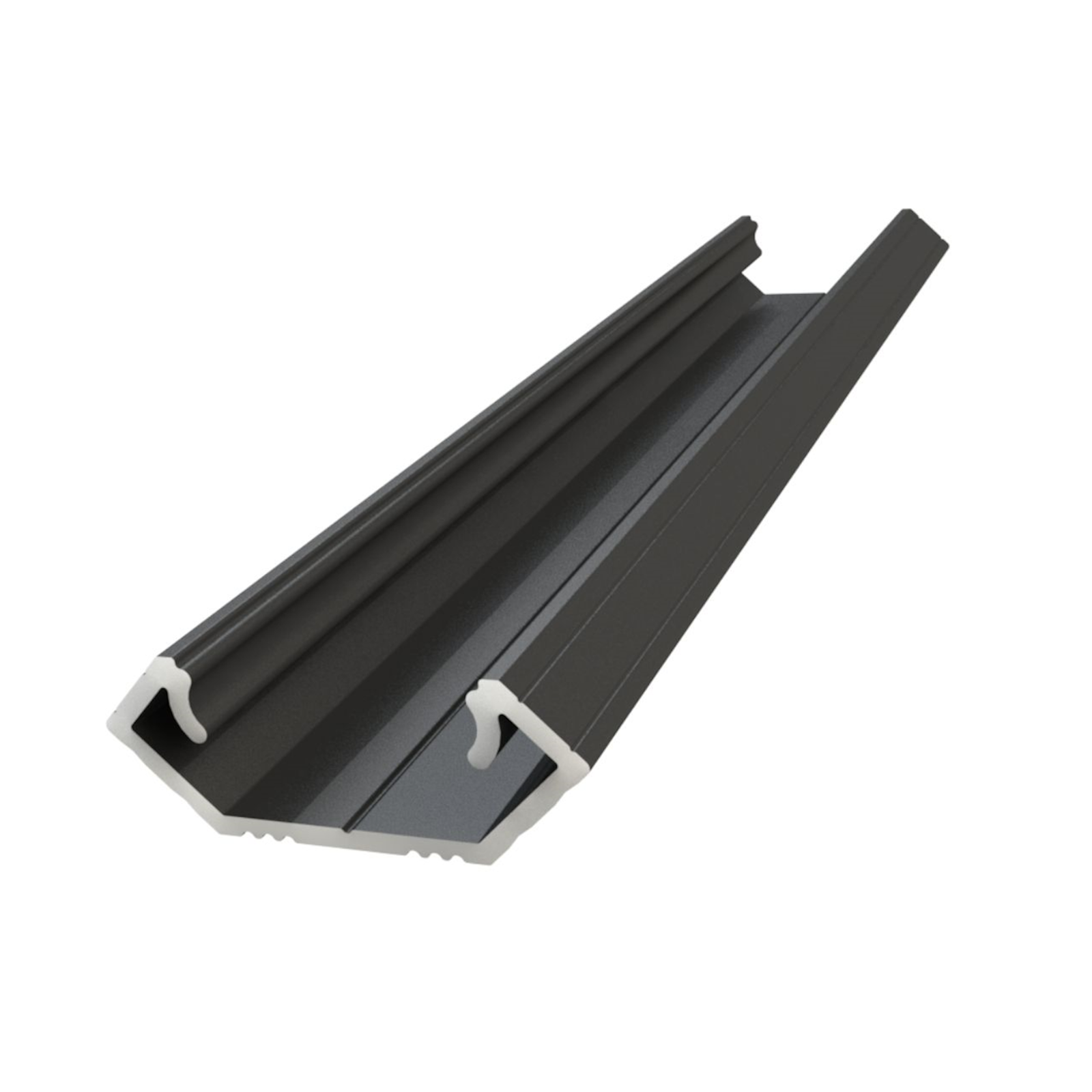 Alumiiniumprofiil GLC1 2m pinnapealne nurk 16,2x12x8,5x2020mm, must