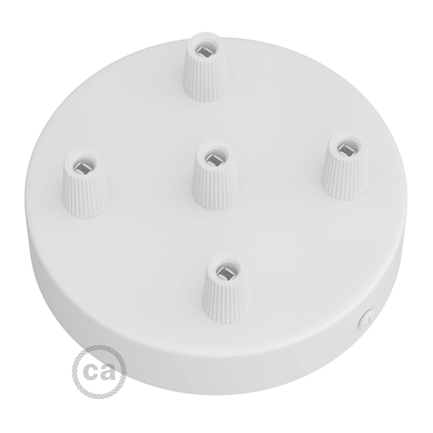 Rippvalgusti laerosett metall, ümar, 5-juhtmele, Ø120mm, conical, matt valge - Image 2