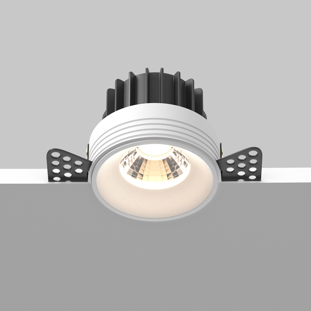 Süvisvalgusti TRIMLESS 12W sisseehitatav ümar, 3000K, 920lm, 50°, UGR<19, Ø74(115)x60mm, valge - Image 3