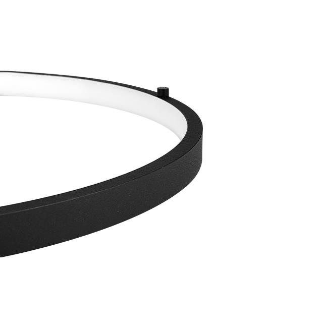 LED rippvalgusti LYNX 32W/64W kahe rõngaga + pult, Ø600mm, 3000K/4000K/6500K, 120°, must - Image 4